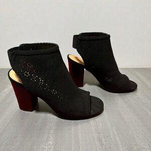 Lauren Conrad Chic Black Heeled Boots for Women